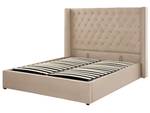 Doppelbett LUBBON Beige - Silber - 190 x 144 x 217 cm