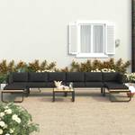 Sofa (5-teilig) 48655 Grau - Metall - 138 x 62 x 60 cm