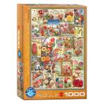 Puzzle Blumensamenkatalog 1000 Teile Papier - 26 x 6 x 36 cm