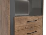 Vitrinenschrank Luton Braun - Holzwerkstoff - 67 x 197 x 40 cm