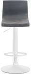 Tabouret de bar Hover Gris - Blanc