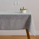 Tischdecke Tessino Grau - Textil - 130 x 1 x 180 cm