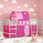 Kinderhochbett mit Tunnel D6995 Pink - 80 x 200 cm