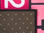 Teppich HONAZ Pink - Textil - 80 x 80 x 150 cm