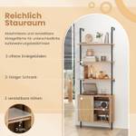 Leiter-Bücherregal NM0361ZMDE Braun - Holzwerkstoff - 30 x 180 x 60 cm