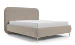 Polstebett MONNO Beige - Textil - 181 x 122 x 231 cm