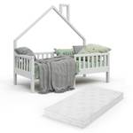 Kinderbett Noemi mit Matratze Weiß