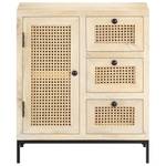 Sideboard 323508 Braun - Metall - Massivholz - Holzart/Dekor - 60 x 70 x 35 cm