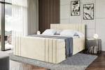 Boxspringbett IDRIKO-Z KING Ecru - Breite: 180 cm