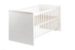 Babybett Constantin 70 x 140 cm Weiß - Holzwerkstoff - 78 x 85 x 142 cm