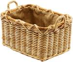 Kaminholzkorb FIREW 29291-04 Grau - Rattan - 40 x 30 x 55 cm