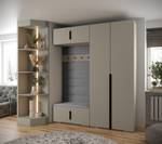 Garderobe Inova 1 Z18 Schwarz - Grau