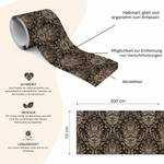 Bande Décorative ORNEMENTS Style Vintage Beige - Noir - Marron - Papier - Textile - 10 x 300 x 300 cm