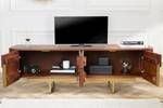 TV Board GATSBY Braun - Massivholz - Holzart/Dekor - 160 x 50 x 42 cm