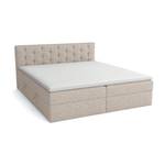 Boxspringbett Doppelbett Merano Beige - Breite: 180 cm