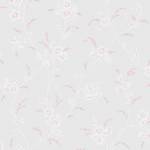 Vliestapete Eva Floral Grau - Papier - Kunststoff - Textil - 52 x 52 x 1000 cm