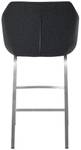 Tabouret de bar Monea Anthracite - Argenté