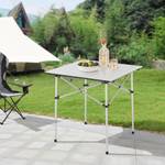 Table de camping pliante Castilenti 70 x 70 x 70 cm