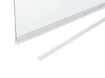 Einteiliger Badewannenaufsatz LAPAN Silber - Glas - 80 x 140 x 80 cm