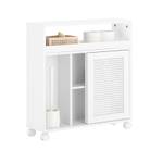 Armoire WC BZR119-W Blanc - Bois manufacturé - 20 x 70 x 65 cm