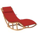 Chaise longue Rouge