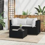 Salon de jardin 3029629-5 (lot de 3) Noir - Blanc