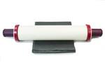 TUPPERWARE Teigrolle dunkelrot +GLASTUCH Rot - Kunststoff - 10 x 10 x 32 cm
