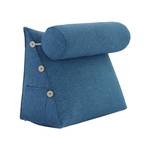 Coussin cunéiforme - traversin réglable Bleu