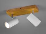 LED Deckenspots mit Holz, dimmbar, Weiß Holz - Weiß