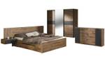 Schlafzimmer Set ROMA 5-teilig Braun - Holzwerkstoff - 719 x 218 x 62 cm