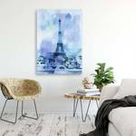 gemalt Leinwandbild wie Eiffelturm