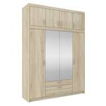 FURNIX Schrank Eliza 4D Sonoma Eiche Hell - Eiche Sonoma Dekor