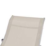 Chaise longue Blanc - Métal - 60 x 62 x 159 cm