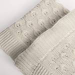 KNOT PLAID  PERLWEISS Weiß - Textil - 1 x 130 x 170 cm