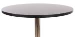 Table de bar avec repose-pied Noir - Métal - 60 x 109 x 60 cm