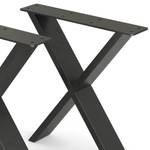 Tischkufen 鈥濴oft鈥? Schwarz X-Form 42cm