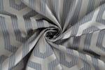 Vorhang grau-beigeAbstraktWohnzimmer Silber - Textil - 140 x 245 x 1 cm