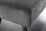 Sitzbank BOUTIQUE Aschgrau - Grau - Textil