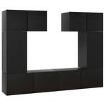 TV-Schrank 6er Set D318 Schwarz - Tiefe: 60 cm