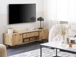 Meuble TV BOISO Noir - Marron - Bois manufacturé - 160 x 50 x 40 cm