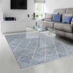 Tapis salon COTONA Bleu - 140 x 200 cm