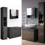 Mobilier de salle de bains Irma Anthracite - Anthracite brillant