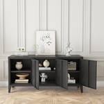 Sideboard Kotka mit 3 Türen Schwarz