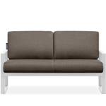 Gartensofa FRENA 2-Personen Beige - Weiß