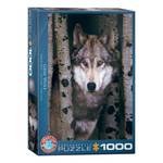Grauer Teile 1000 Puzzle Wolf