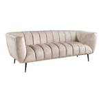 Sofa NOBLESSE Beige - Schwarz - Cremeweiß