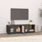 TV-Schrank D660 Grau - Massivholz - 40 x 40 x 140 cm