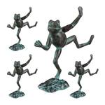 4 x Gartenfigur Frosch 31 x 33 cm