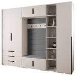 Garderobe Inova 1 Z11 Schwarz - Grau - Weiß - Schwarz