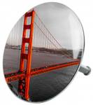 Badewannenstöpsel San Francisco Grau - Metall - 8 x 10 x 10 cm
